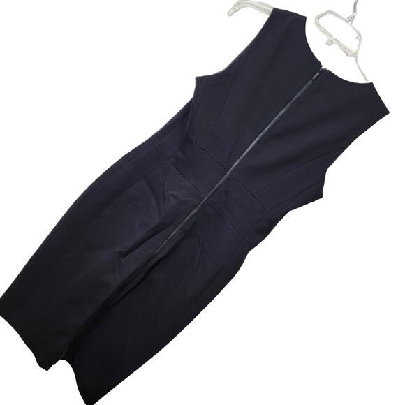 Classiques Entier Leather Dress 6 Black LBD Bodycon Corpgoth 6 Pinup - Picture 9 of 11